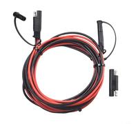 Opatiny Câble d'extension SAE 12 AWG 2 broches mâle vers femelle, 2 mètres, fil de cuivre étamé robuste 50 A 300 V avec adaptateur d'inversion de polarité pour panneau solaire, chargeur de batterie,