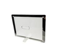 Opatiny Cadre photo en acrylique transparent 10 x 15 cm, 13 x 18 cm, 15 x 21 cm, pour support de carte de table magnétique pour photos, certificats pour menus, support de bureau transparent avec