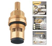 Opatiny Cartouche de rechange 45882000 pour robinets standard, compatible avec valves murales de 12", construction en laiton, 2,2 x 2,98"