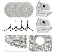 Opatiny Chiffon serpillère, sac à poussière, brosse latérale de rechange pour aspirateur ECOVACS DEEBOT Mini, microfibre durable, matériaux non tissés pour des poils d'animaux efficaces, nettoyage du