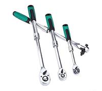 Opatiny liquet télescopique 3 en 1 avec mécanisme à 72 dents, bouton de libération rapide, douilles 1/4", 3/8", 1/2", poignée extensible (multifonction 3 en 1)