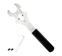 Opatiny Clé de démontage et d'installation d'essieu de vélo, 4 mm d'épaisseur, en acier au carbone, axe à trou carré ancien, avec écrous de butée, argent