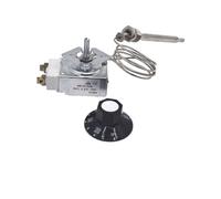 Opatiny Commutateur de friteuse à limite haute 3/8" 1/4" NPT pour thermostat Millivolt pour friteuse à gaz, contrôle 93,3-204,4 °C, sonde en cuivre nickelé, compatible avec Robertshaw, RX-2-24, RX