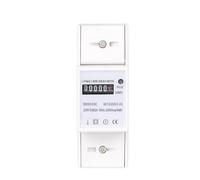 Opatiny Compteur d'énergie mécanique analogique monophasé AC 230 V 80 A pour rail DIN 35 mm, précision de classe 1, sortie d'impulsion