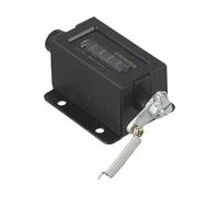 Opatiny Compteur mécanique à 5 chiffres avec miroir en verre, fonction de réinitialisation, pour impression et comptage de machines, noir