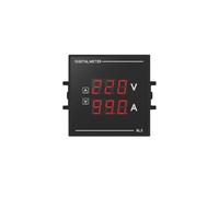 Opatiny Compteur numérique de tension et de courant avec double affichage, alimentation 6L2 AC50-500 V, indicateur LED rouge/vert, 80 x 80 x 39 mm, pour surveillance secteur AC 50-61 Hz