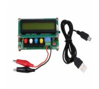 Opatiny Compteur numérique LC pour test de capacité et d'inductance 1pF-100mF 1uH-100H avec écran LCD 1602, fonction d'étalonnage, ABS vert