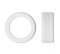 Opatiny Coque de protection anti-rayures en silicone pour bague Oura Ring pour Gen 3 et Gen 4, accès complet aux fonctions, noir, rouge, vert, violet, bleu (S(4/5/6/7/8/9) blanc)