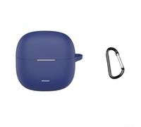 Opatiny Coque en silicone avec crochet de suspension pour redmi pour écouteurs 8 pour lite (bleu marine)
