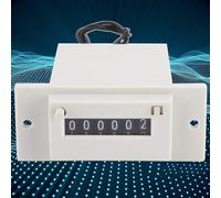 Opatiny CSK6-YKW Compteur d'impulsions électromagnétiques à 6 chiffres, DC 12 V, vitesse de comptage 20 Hz, montage sur panneau, noir