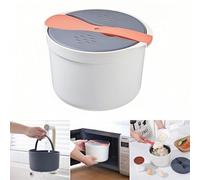 Opatiny Cuiseur à riz portable pour micro-ondes avec couvercle à vapeur et passoire multifonction en polypropylène pour riz, pâtes, légumes, passe au lave-vaisselle, taille compacte 18 x 18 x 13 cm