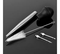 Opatiny Cuisson Cuisine Poulet Dinde Volaille BBQ Saveur Nourriture Poire Seringue Tube Pompe pour Cuisson Métal Dinde Poire Injecteur