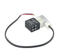 Opatiny Électrovanne de compresseur d'air 220 V avec évent de mise hors tension et silencieux Accessoires de pompe à air normalement ouvert (bobine de corps carré avec options de fil lumineux)