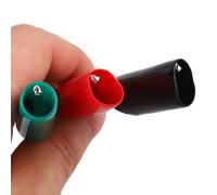 Opatiny Enrouleur de câble de test rétractable pour multimètre de voiture, câble d'extension de 3 m/6 m avec pince crocodile, double ports de connexion, bobine en plastique pour les tests automobiles