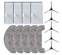 Opatiny Ensemble de 6 brosses latérales pour aspirateur BPMIO B15/B15 Plus, filtre HEPA et serpillère