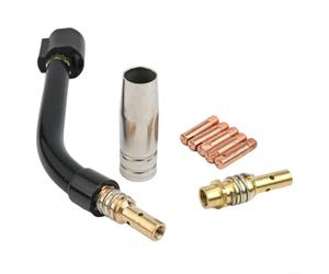 Opatiny Ensemble de buses de soudage MB15 en laiton avec ouverture de 0,6 à | Convient aux lampes de poche 15AK SB15, comprend pour col de cygne, couvercle, tige, 5 embouts, construction en laiton