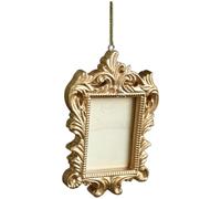 Opatiny Ensemble de cadres photo vintage baroque en résine avec finition dorée, pour mini cadres photo pour décorations de sapin de Noël, 7,2 x 1,1 x 10,8 cm/11 x 7,2 x 1,1 cm/7,8 x 1,1 x 10 cm