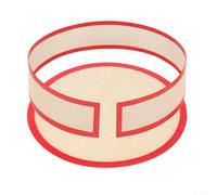 Opatiny Ensemble de tapis de cuisson en silicone pour moule à charnière, fond et doublure latérale, 22,9 cm, rouge