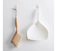 Opatiny Ensemble mini balai et pelle à poussière pour un nettoyage rapide, compact 29 x 18 x 3 cm, avec poils fins, facile à ranger dans un tiroir ou à accrocher