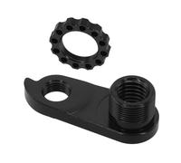 Opatiny Extension de cintre de dérailleur arrière de vélo pour pièces de rechange, cintre en alliage d'aluminium usiné CNC, noir (30 g)