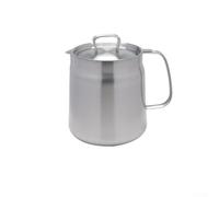 Opatiny Filtre à huile en acier inoxydable 304 avec filtre à mailles fines et couvercle, filtre à huile chaude 1,5 L/2 L pour la cuisine, compatible avec friteuse et utilisation en cuisine