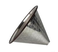 Opatiny Goutteur à café professionnel réutilisable - Filtre en acier inoxydable avec motif nid d'abeille, anneau en silicone antidérapant, s'adapte à la plupart des carafes