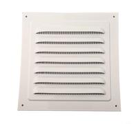 Opatiny Grille d'aération blanche en alliage d'aluminium - Grilles de retour d'air en acier de qualité pour soffite, mur, ouvertures d'aération de plafond, résistante à la rouille (165 x 165 mm)
