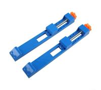 Opatiny Guide de coupe pour scie circulaire, rail de base réglable de 10,2 à 15,2 cm, pince de verrouillage sécurisée 145-208 mm, gabarit à onglet en ABS portable pour projets de bricolage, bleu (2