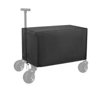 Opatiny Housse de chariot pliable en tissu Oxford 210D, imperméable et résistant aux UV, convient aux chariots standard, avec sangles réglables et sac de rangement, noir