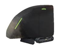Opatiny Housse robuste pour mini pelleteuse 356 x 114 x 190 cm, 420D Oxford imperméable pour protection Kubota, Takeuchi, Yanmar, petites pelleteuses, noir