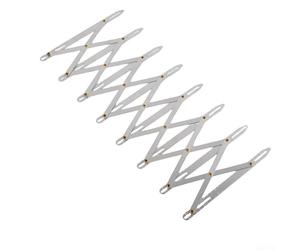 Opatiny Jauge de couture pour boutonnière, 16 cm en métal, extensible, guide d'artisanat pour rideaux et placement de boutons