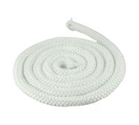 Opatiny Joint d'étanchéité en fibre de verre blanc pour porte de poêle, brûleur à bois et cheminée - 6 mm x 2,5 m