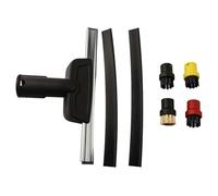 Opatiny Karcher Ensemble de brosses de nettoyage pour grattoir à vapeur compatible avec SC1 SC2 SC3 SC4 SC5, comprend un grattoir à verre et des petites brosses rondes pour un nettoyage en profondeur