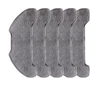 Opatiny Kingke Lot de 5 chiffons de rechange en microfibre pour balai d'aspirateur Kingke Gris Durable Facile à installer pour le nettoyage de la maison avec des animaux domestiques ou des enfants