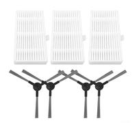 Opatiny Kit brosse latérale et filtre de rechange pour aspirateur robot Cecotec Conga 999 X-Treme, 4 brosses + 5 filtres