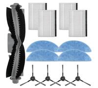 Opatiny Kit de brosse et de filtre de rechange pour ECOVACS Yedi Y1 Pro Plus - Comprend une brosse principale, des brosses latérales, des filtres et des serpillères, 1 ensemble