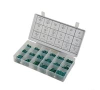 Opatiny Kit de joints toriques HNBR de 270 pièces, 18 tailles, pour climatisation de voiture, pour réparation, assortiment de joints verts avec étui