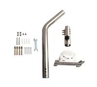 Opatiny Kit de montage réglable pour parabole Starlink V2, fixation murale ou sur toit, support en acier inoxydable avec adaptateur
