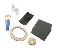 Opatiny Kit de réparation de canne à pêche avec inserts en fibre de carbone, kit d'entretien 32 en 1, comprenant époxy, papier de verre, brosse, fil, ruban adhésif pour pêcheurs