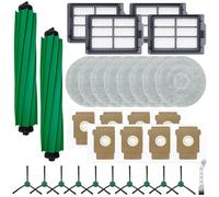 Opatiny Kit d'entretien pour iRobot Roomba - Comprend des sacs à poussière anti-fuite de 3,3 L (dure 60 jours), des brosses latérales et des outils de nettoyage pour modèles 405/505 (B)