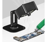 Opatiny Lampe UV portable avec ventilateur et luminosité réglable pour réparation électronique, batterie intégrée 800 mAh, aspiration à 3 vitesses, contrôle tactile, noir