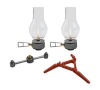 Opatiny Lanterne à gaz lumineuse pour camping, randonnée et tente - Lanterne portable en cuivre et verre avec boîte de rangement
