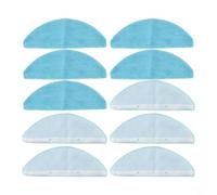 Opatiny Lot de 10 chiffons de nettoyage en microfibre pour Cecotec Conga 7490/Genesis/X-Treme, bleu