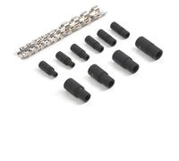 Opatiny Lot de 10 douilles de robinet pour outils d'entraînement 1/4" et 3/8" avec support magnétique, compatible avec les tarauds standard, NPT et métriques jusqu'à 12 mm