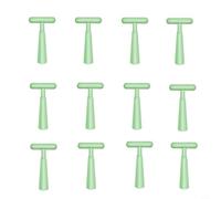 Opatiny Lot de 10 flotteurs autobloquants en silicone avec design anti-grondement, flotteur de pêche antidérapant pour siège de lancer lisse, vert, 10 pièces (L)