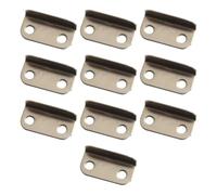 Opatiny Lot de 10 gâches de serrure de tiroir en métal pour bureau à domicile, argent, angle droit, résistant à l'usure et durable