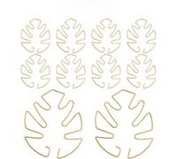 Opatiny Lot de 10 piquets de support pour plantes grimpantes, crochets muraux en fer avec crochets dorés, noirs et verts, 16 x 18 cm pour croissance des plantes d'intérieur