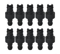 Opatiny Lot de 10 raccords de tube de lait pour machine à café, raccord de tuyau en plastique ABS pour système de lait NIVONA