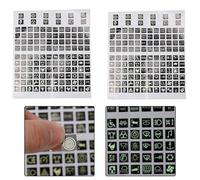 Opatiny Lot de 2 autocollants phosphorescents pour tableau de bord et circuits imprimés en PVC imperméable