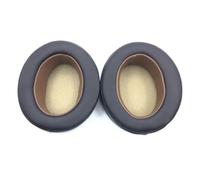 Opatiny Lot de 2 coussinets d'oreille de rechange pour Sennheiser Momentum 2.0 en cuir et éponge Noir/marron, 78 x 70 mm, ajustement confortable pour les longues sessions d'écoute et les jeux vidéo